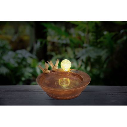 Globo - Iluminação solar LED LED/0,06W/3V IP44 Banho dos pássaros