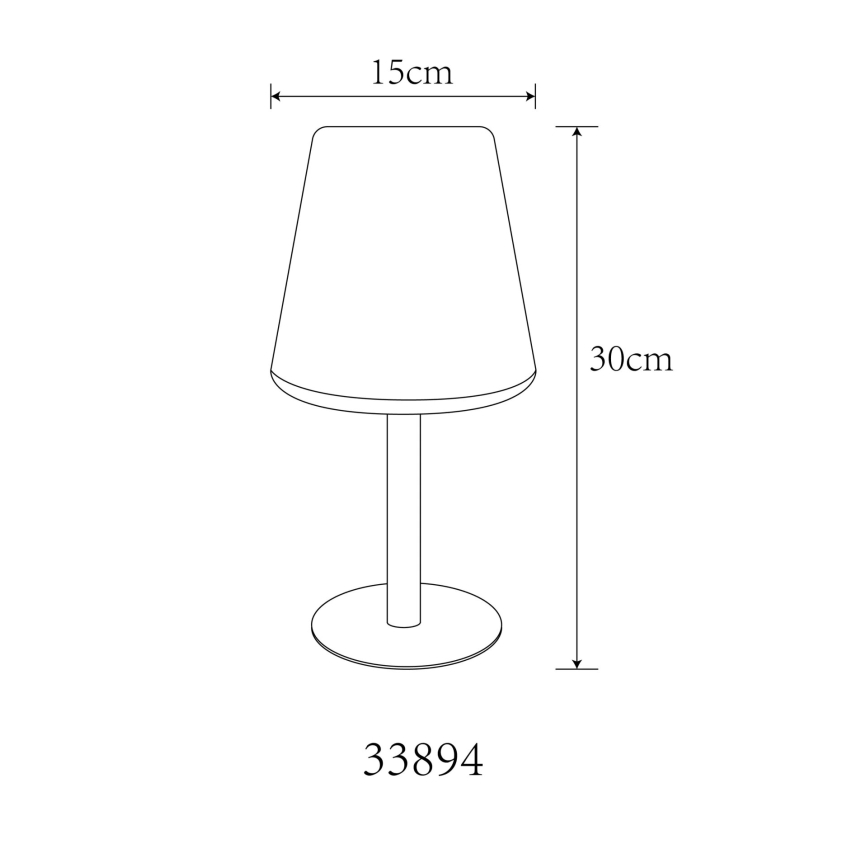 Globo - Candeeiro de mesa tátil solar LED RGB LED/0,1W/3V IP44
