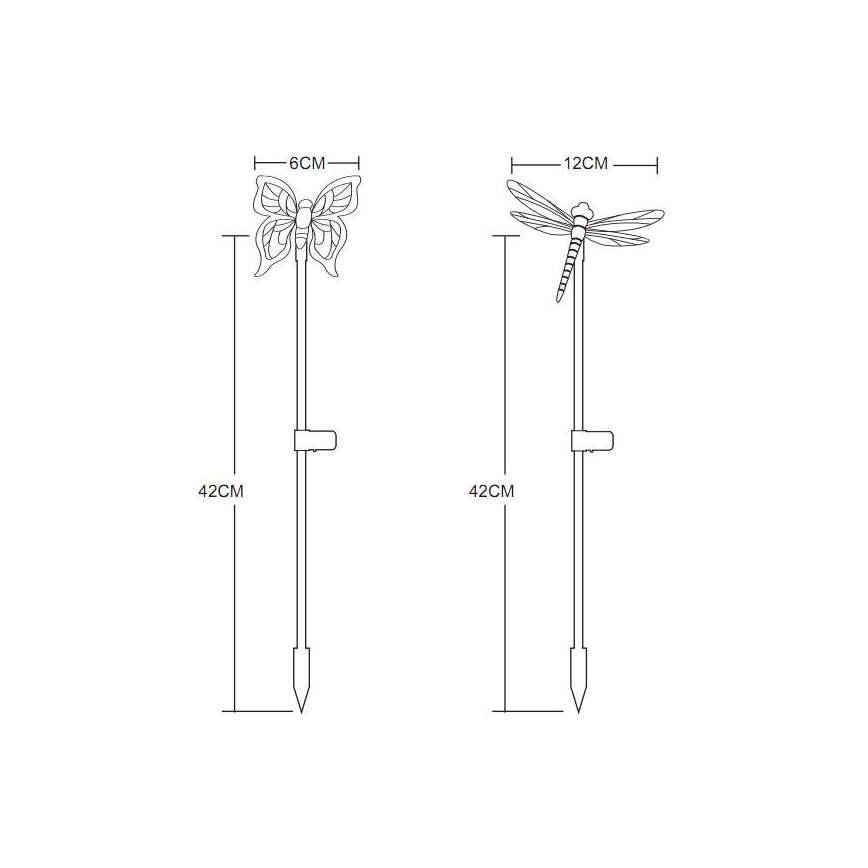 Globo - CONJUNTO 4x Iluminação solar LED LED/0,06W/3V IP44