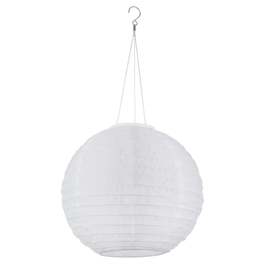 Globo - Luminária solar suspensa LED/0,5W/3V IP44 branca 300 mAh
