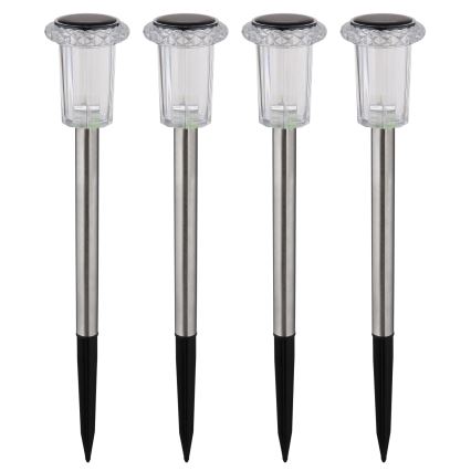 Globo - CONJUNTO 4x Lâmpada Solar LED LED/0,06W/1,2V IP44 100 mAh