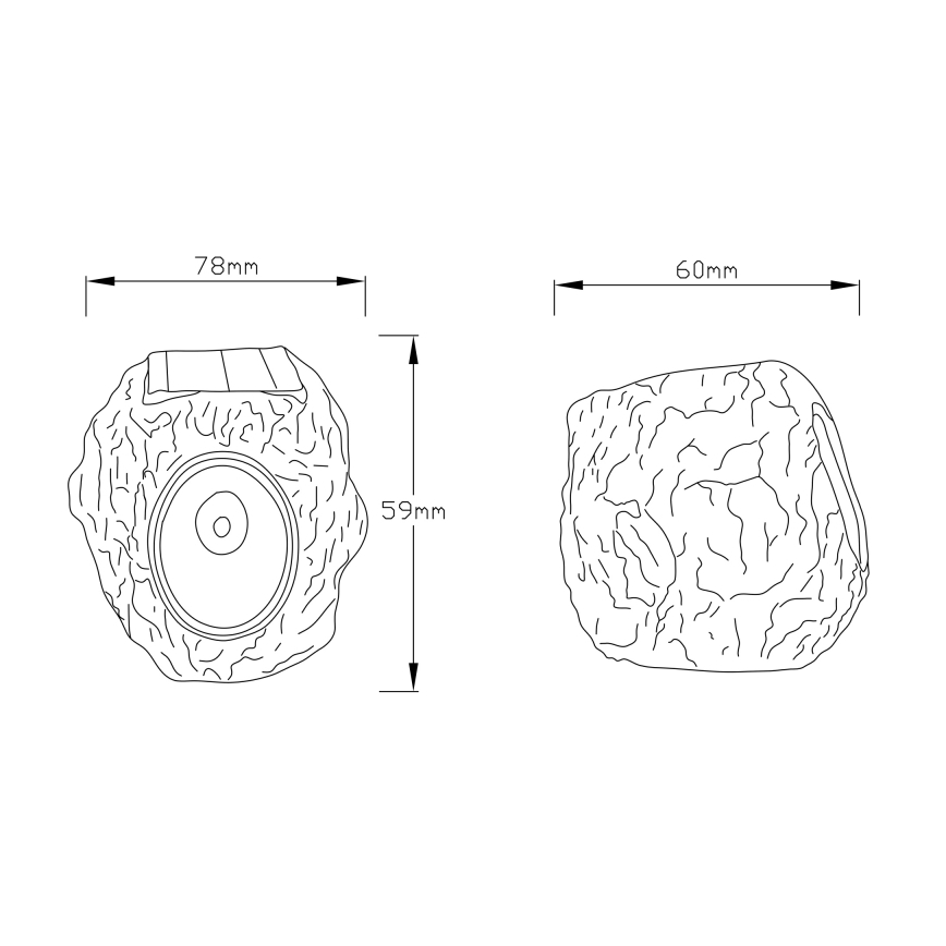 Globo - Iluminação solar LED LED/0,07W/3V IP44 600 mAh