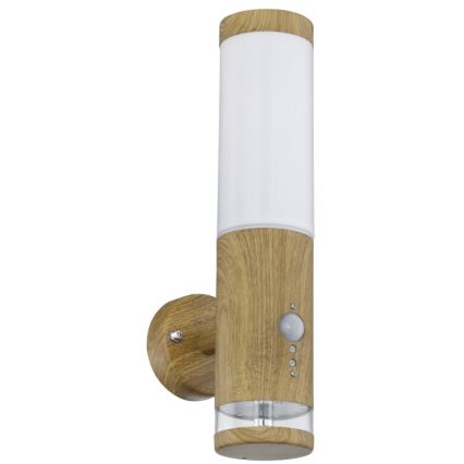 Globo - Iluminação de parede exterior com sensor 1xE27/15W/230V IP44