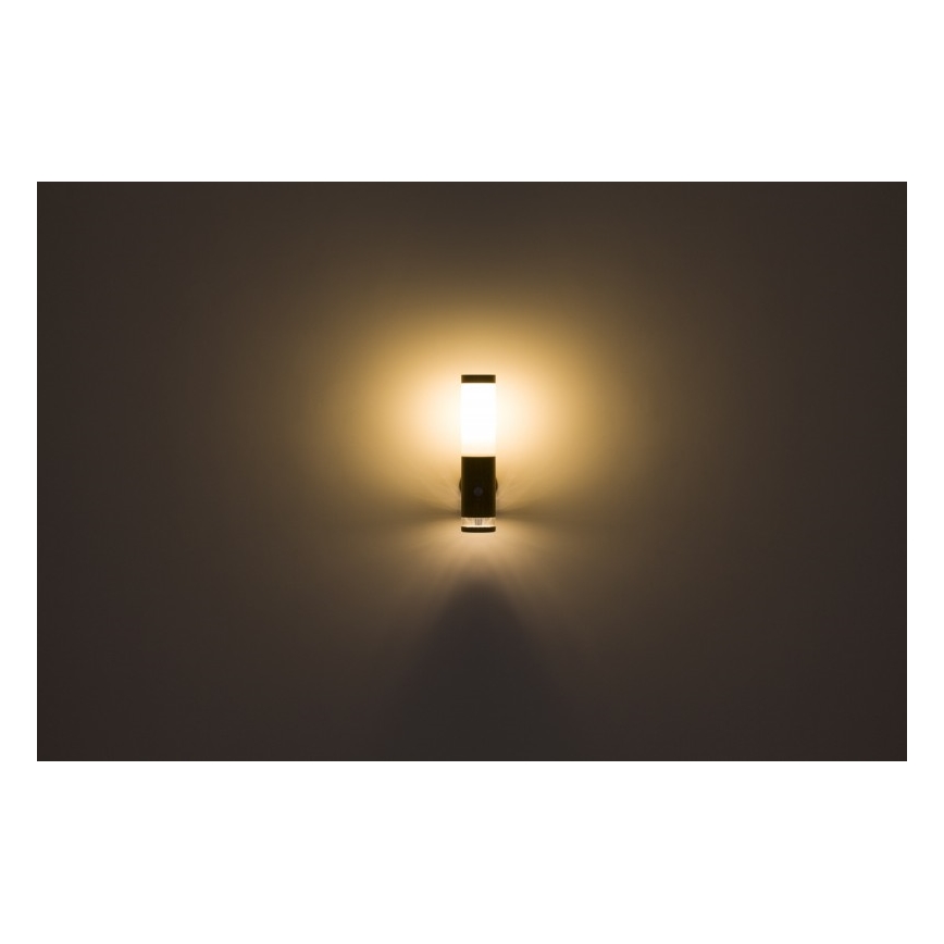 Globo - Iluminação de parede exterior com sensor 1xE27/15W/230V IP44