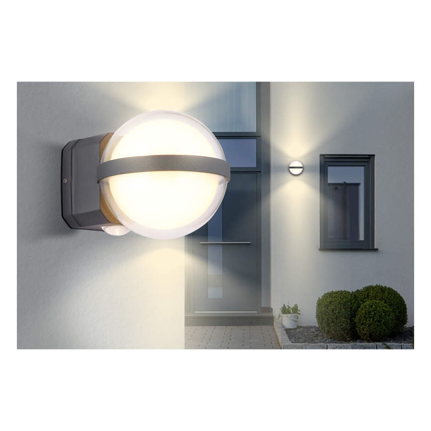 Globo - Iluminação de parede exterior LED LED/12W/230V IP54 preto