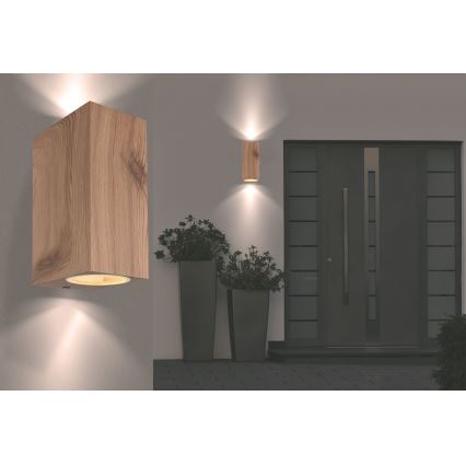 Globo - Iluminação de parede exterior 2xGU10/35W/230V IP44