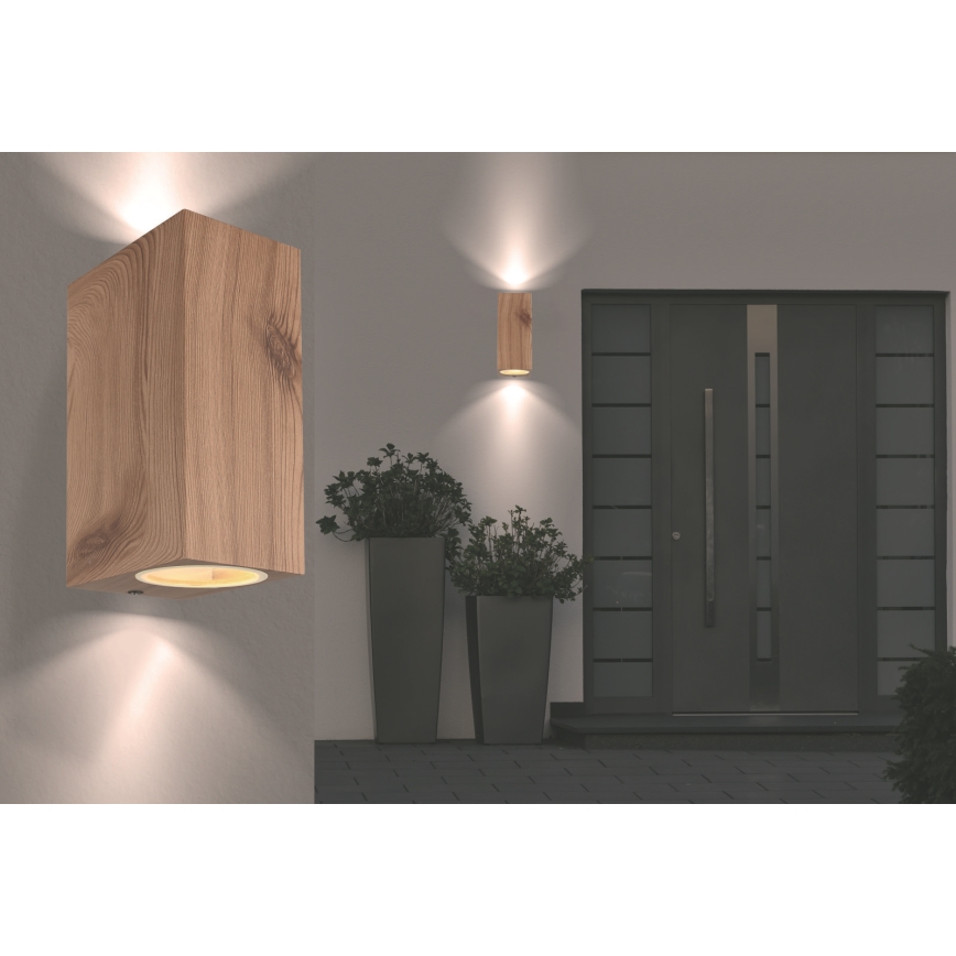 Globo - Iluminação de parede exterior 2xGU10/35W/230V IP44