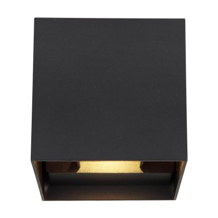 Globo - Iluminação de parede exterior LED 2xLED/3W/230V IP44 preto