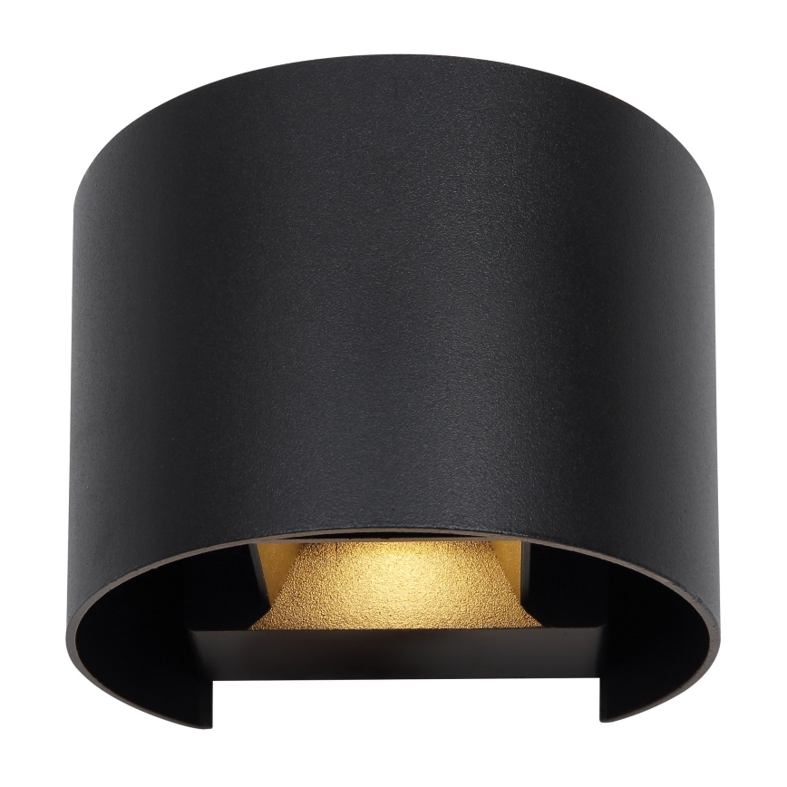 Globo - Aplique de parede LED para exterior 2x LED de 3W, 230V, IP54, preto