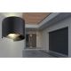 Globo - Iluminação de parede exterior LED 2xLED/3W/230V IP44 preto