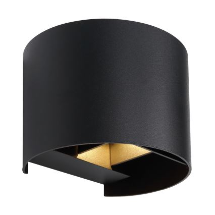 Globo - Iluminação de parede exterior LED 2xLED/3W/230V IP44 preto