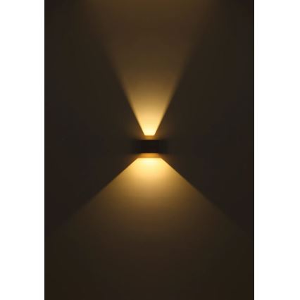 Globo - Aplique de parede exterior LED com sensor 2xLED/3W/230V IP54