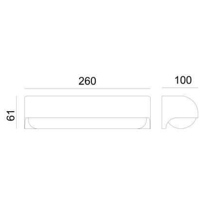 Globo - Iluminação de parede exterior LED LED/10W/230V IP54