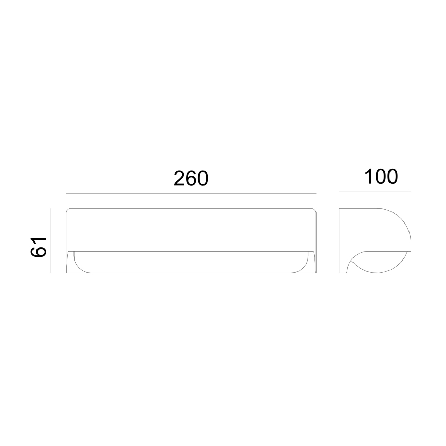 Globo - Iluminação de parede exterior LED LED/10W/230V IP54