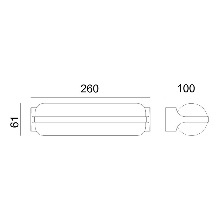 Globo - Iluminação de parede exterior LED LED/20W/230V IP54