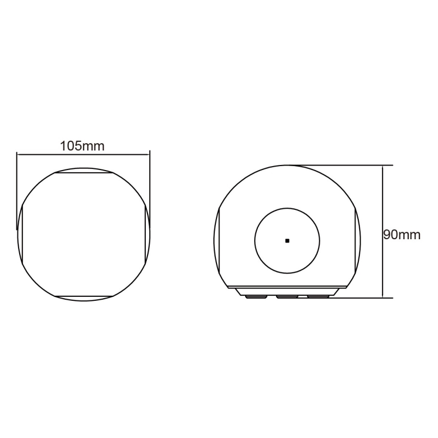 Globo - Aplique de parede exterior LED/4,5W/230V IP54