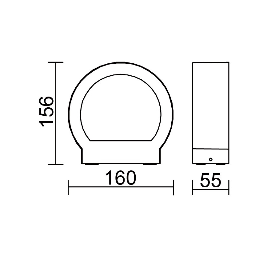 Globo - Aplique de parede exterior LED/6W/230V IP54