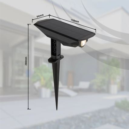 Globo - Iluminação solar LED 2em1 LED/1W/3V IP44