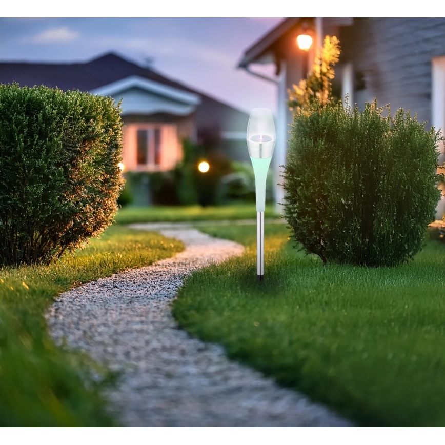 Globo - Luminária Solar LED RGB 2xLED/0,06W/3V IP44 400 mAh