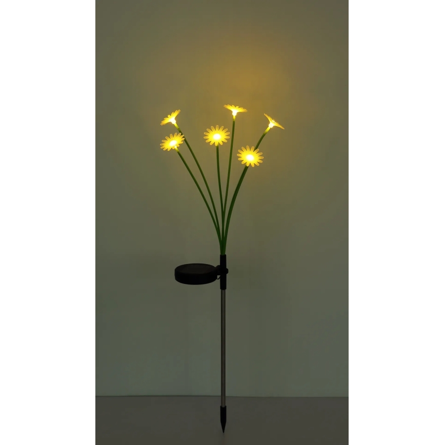 Globo - Candeeiro solar LED 6xLED/3V IP44 600 mAh em forma de flor