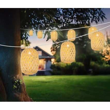 Globo - Fio de luz solar LED/0,06W/3V 650 cm IP44 400 mAh