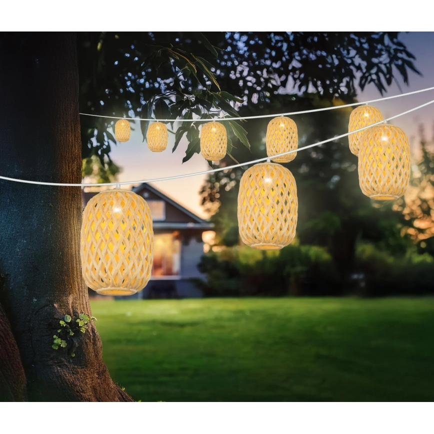 Globo - Fio de luz solar LED/0,06W/3V 650 cm IP44 400 mAh