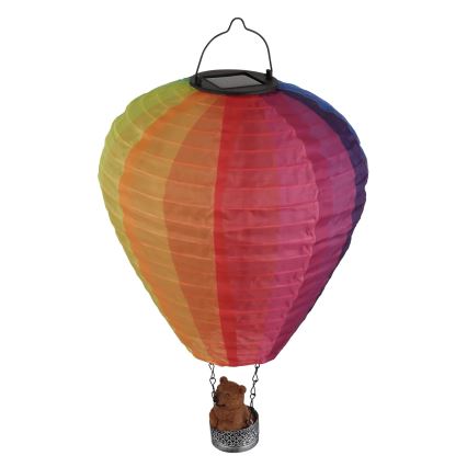 Globo - Decoração solar LED suspensa 24xLED/0,06W/3V IP44 Balão voador