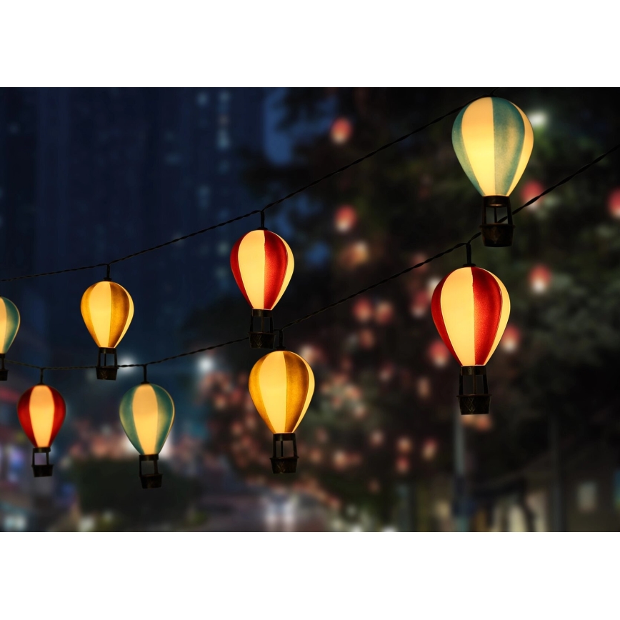 Globo - Corrente solar LED 9xLED/0,06W/3V 390 cm IP44