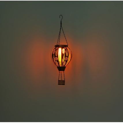 Globo - Decoração solar suspensa LED 12xLED/0,02W/3V IP44 300 mAh balão voador