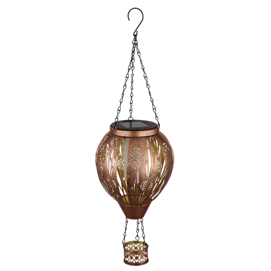 Globo - Decoração solar suspensa LED 12xLED/0,02W/3V IP44 300 mAh balão voador