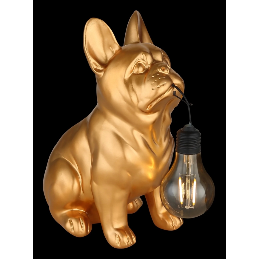 Globo - Luminária solar LED/3V IP44 300 mAh Cão Dourado