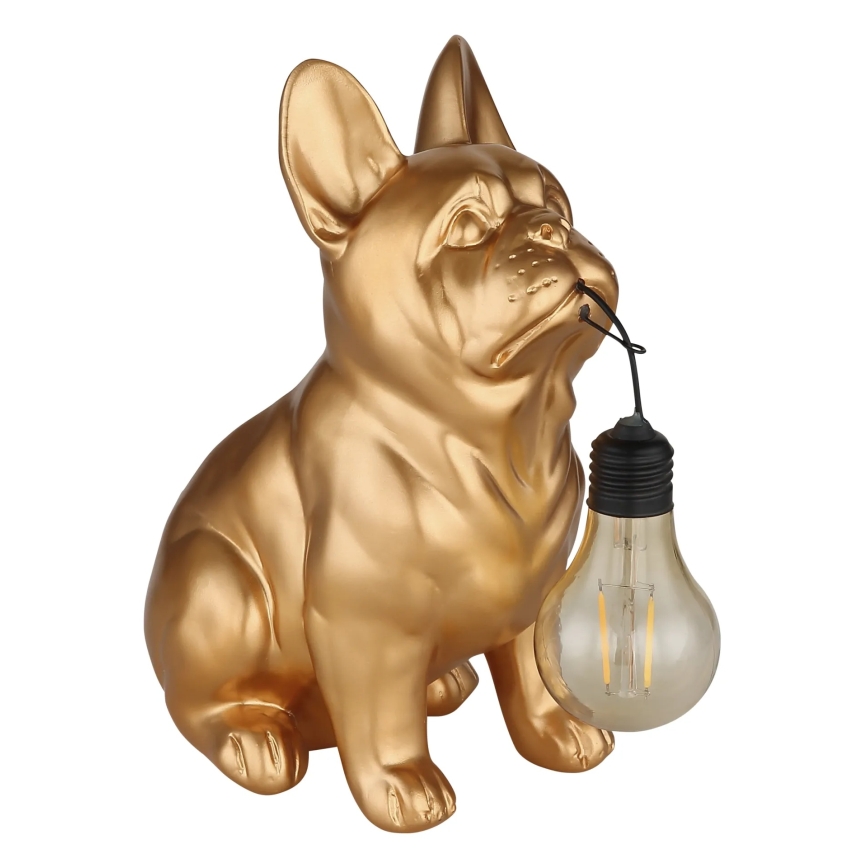 Globo - Luminária solar LED/3V IP44 300 mAh Cão Dourado