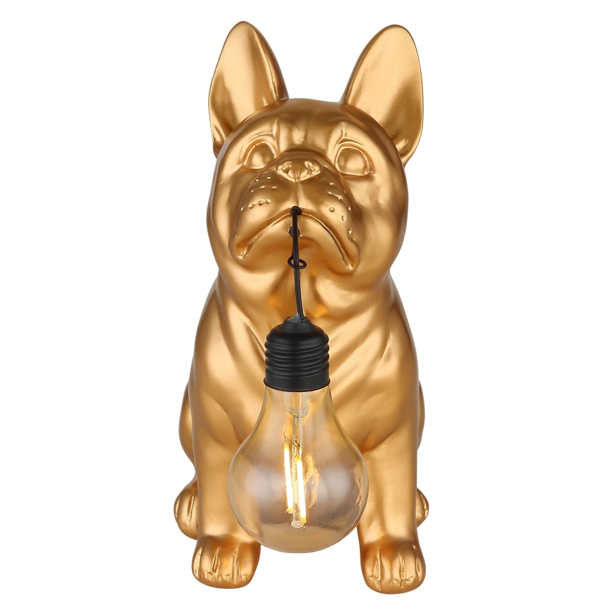 Globo - Luminária solar LED/3V IP44 300 mAh Cão Dourado