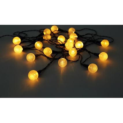 Globo - Corrente solar LED RGB 20xLED/0,06W/3V 770 cm IP44