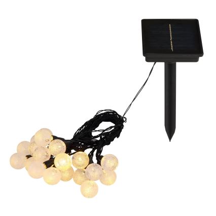 Globo - Corrente solar LED RGB 20xLED/0,06W/3V 770 cm IP44