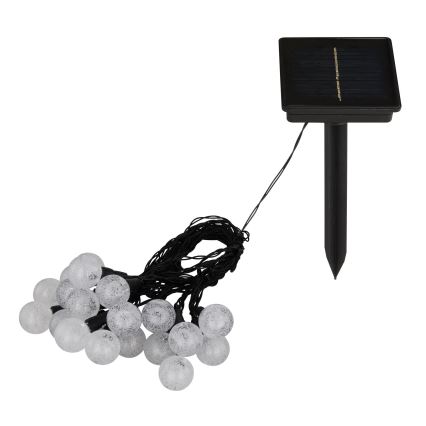 Globo - Corrente solar LED RGB 20xLED/0,06W/3V 770 cm IP44