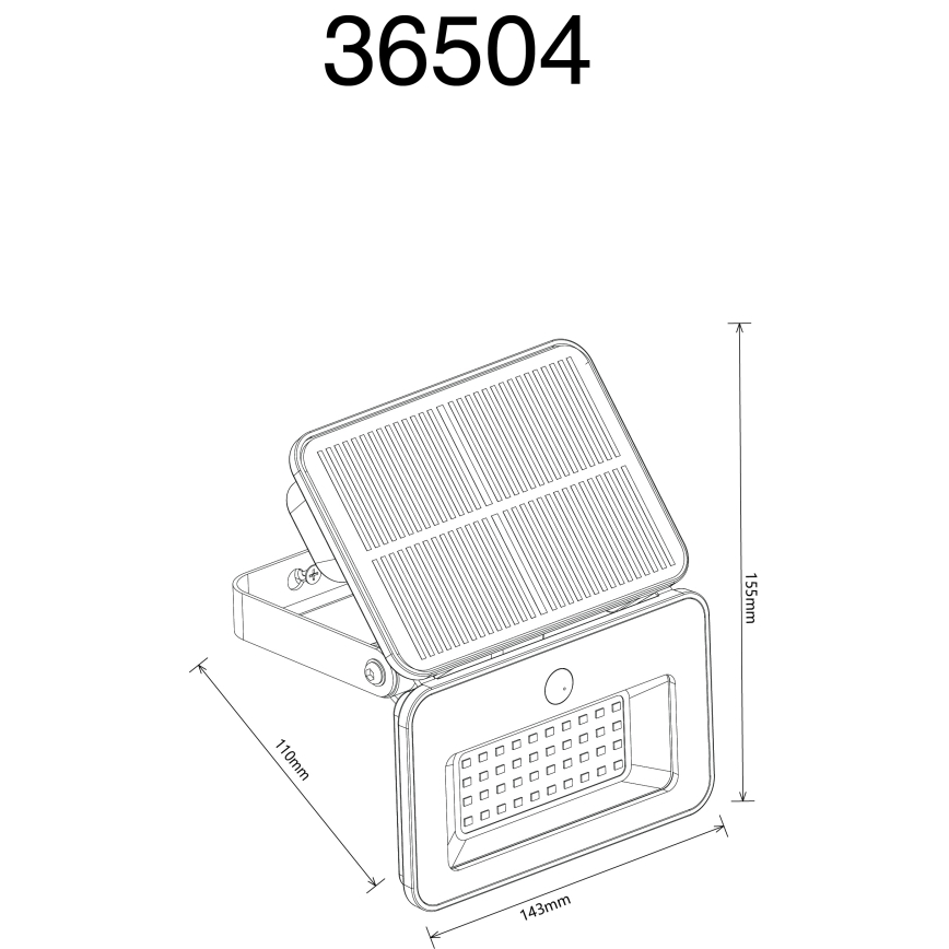 Globo - Candeeiro solar LED regulável com sensor LED/8W/5V 3000/4000/6500K IP65 2200 mAh