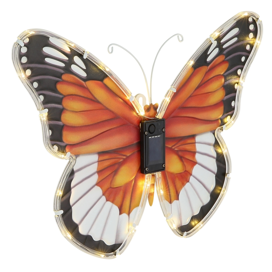 Globo - LED luminária solar LED/3V IP44 200 mAh em forma de borboleta