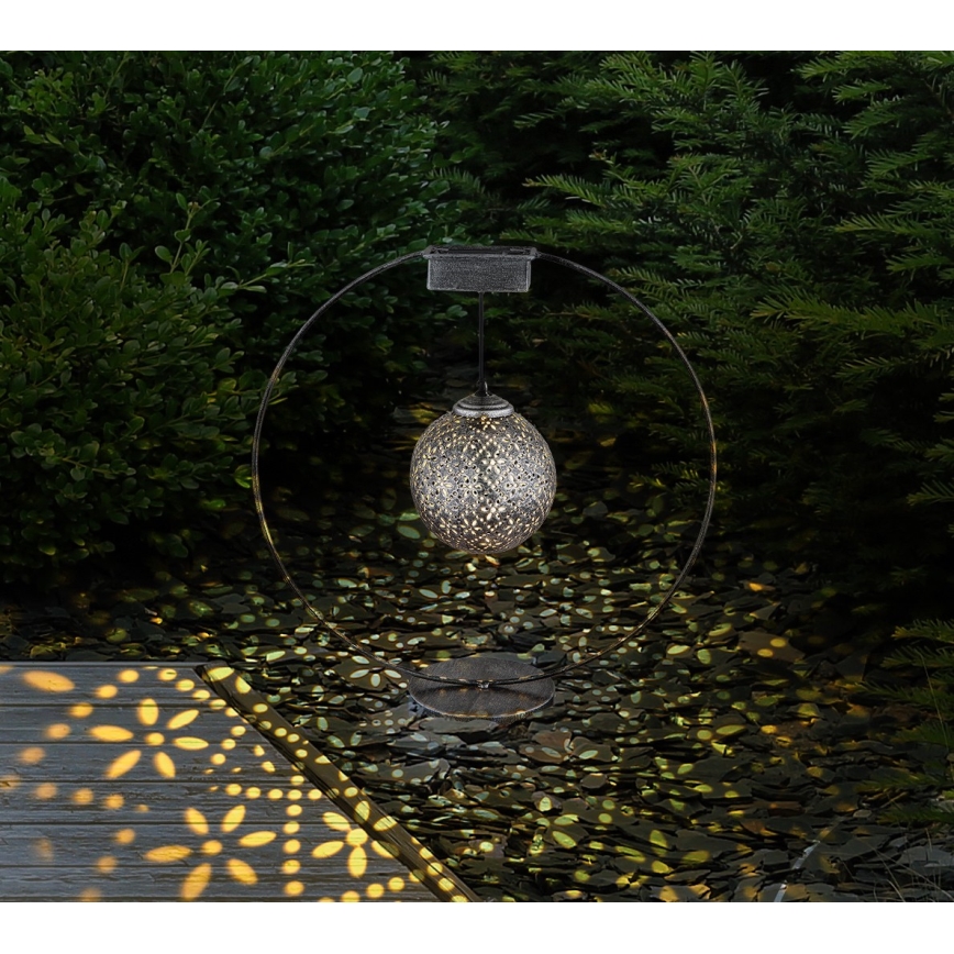 Globo - Iluminação solar LED LED/0,06W/1,2V prateado IP44