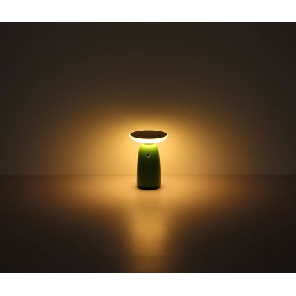 Globo - Lâmpada solar tátil LED dimmerizável LED/10W/3,7V IP54 3600 mAh verde