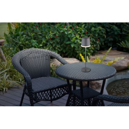 Globo - Iluminação solar LED LED/0,6W/3V 3000K IP44 1200 mAh antracite