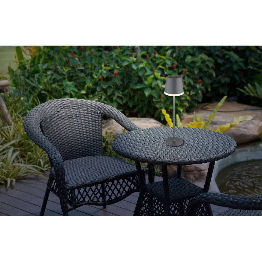 Globo - Iluminação solar LED LED/0,6W/3V 3000K IP44 1200 mAh antracite