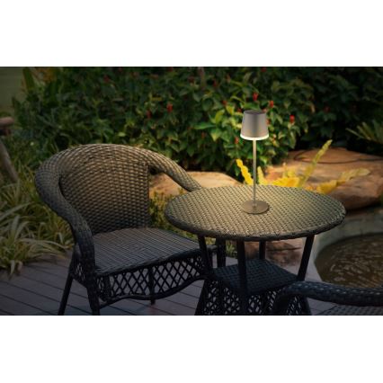 Globo - Iluminação solar LED LED/0,6W/3V 3000K IP44 1200 mAh antracite