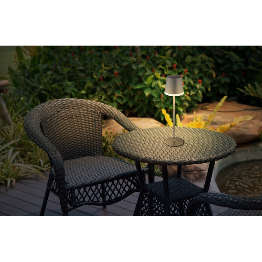 Globo - Iluminação solar LED LED/0,6W/3V 3000K IP44 1200 mAh antracite