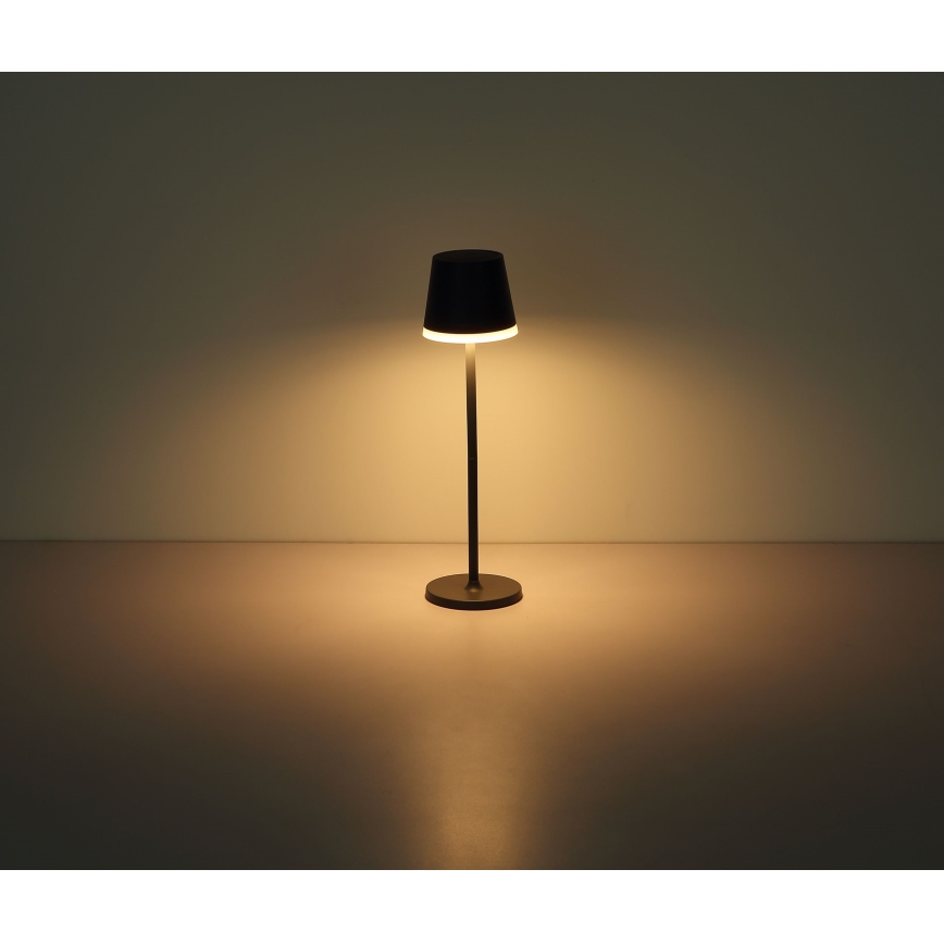 Globo - Iluminação solar LED LED/0,6W/3V 3000K IP44 1200 mAh antracite