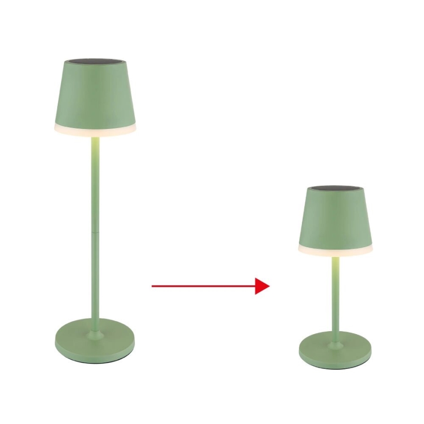 Globo - Iluminação solar LED LED/0,06W/3V 3000K IP44 1200 mAh verde