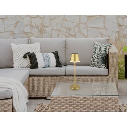 Globo - Iluminação solar LED LED/0,6W/3V 3000K IP44 dourado