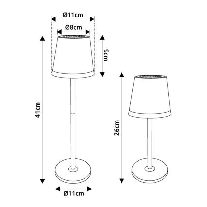 Globo - Iluminação solar LED LED/0,6W/3V 3000K IP44 dourado