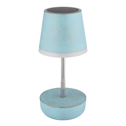 Globo - Lâmpada solar LED 10xLED/0,06W/3V IP44 800 mAh azul