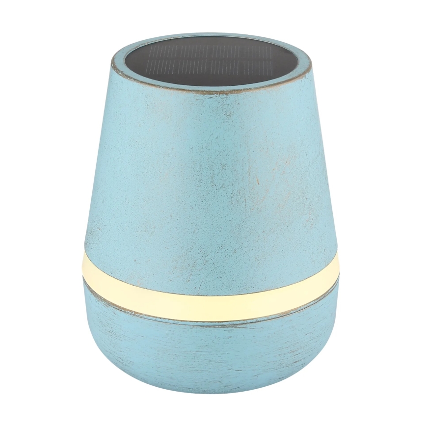 Globo - Lâmpada solar LED 10xLED/0,06W/3V IP44 800 mAh azul